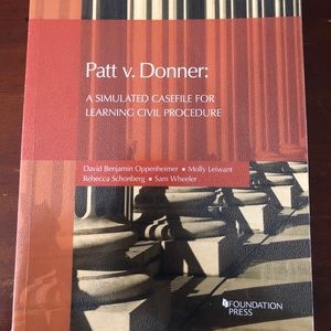 Patt v Donner Civil Procedure Law Book Used